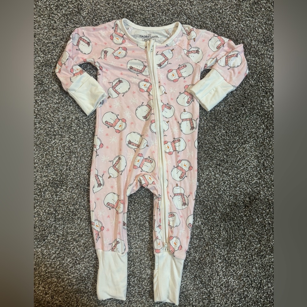 Caden Lane Frosty Friends Convertible Zip Romper Zippy